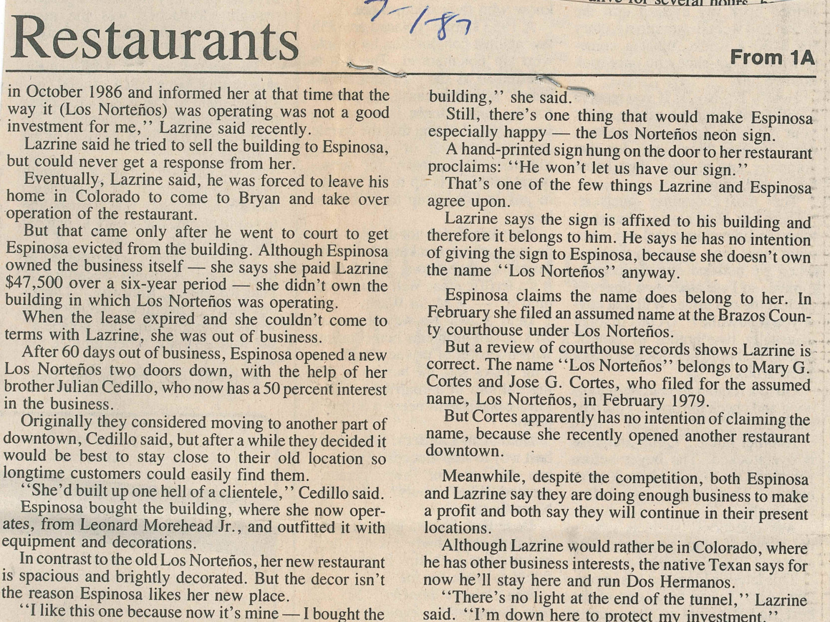 The Eagle Archives: Los Nortenos and Dos Hermanos